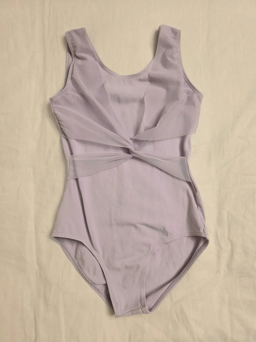 Lilac Twist-Front Leotard Girls 6
